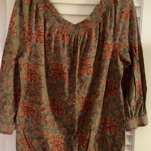 RALPH LAUREN JEANS CO. RALPH LAUREN DENIM 100% COTTON RUSTY BLUE TOP SIZE XL - Picture 2 of 10